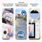 VTech 2-Cameras Smart WiFi Baby Monitor with 1080p FHD Video, Free App with Motion Video, Sound/Motion Detection and Notifications, 7" IPS Display with Split-Screen, Pan-Tilt-Zoom: Smart HQ Max Twin