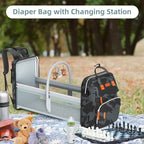 Diaper Bag Backpack with Changing Station, Large Diaper Bag, Multifunctional Diaper Bag, Baby Bag, Camo