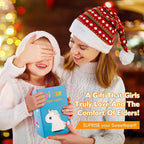 Unicorn Night Lights for Girls Bedroom, Cute Silicone Kids Night Light, Rechargeable LED Night Lamp Squishy Kawaii NightLights for Baby Nursery Children Toddlers Teen Christmas Girls