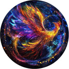 Wooden Puzzles for Adults, Phoenix Puzzle Color Challenge Jigsaw Puzzles 200 Piece, (Medium,11.2 in) Thickened Unique Shapes Family Reunion Puzzle, Best Gift for Adults and Kids, Family Game