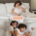 Pharmedoc Body Pillow, Pregnancy Pillows, Side Sleeper Pillow, Long, Memory Foam Pillow, Arabesque