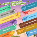 Air Dry Clay Kit - Dinosaur Theme, Modeling Clay for Kids, DIY Model Magic with Sculpting Tools and Tutorials, 12 Boxes Molding Clays, Ultra Light, Soft & Non-Toxic, Arts and Crafts Gift for Kids