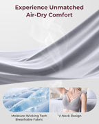 Momcozy CoolFit Nursing Bras for Breastfeeding, Ultra Stretch Seamless Jelly Strip Maternity Bra, Cooling Wireless