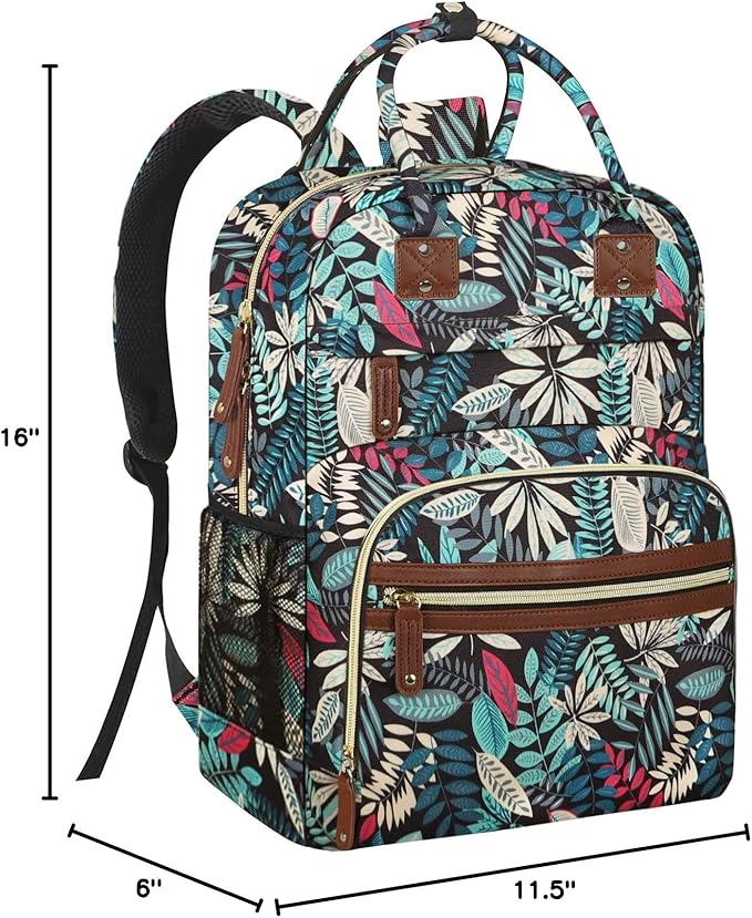 Diaper Bag Backpack Tote for Women Large Capacity, Baby Bag with Insulated Pockets Multifunctional Diaper Bags For Baby Girl Boy Waterproof Baby Bags For Boys Girls Mama Maternity Bag Colorful Leaves