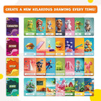 Drawsome Drawing Game for Creative Kids – 160 Prompt Cards with Characters, Actions, Styles & Places to Spark Imagination – Fun Single Player & Family Art Game with Painting Ideas