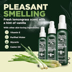 Deet-free Insect & Mosquito Repellent Travel Pack (2, 4, 8oz) – Nice Smelling Insect Repellent with Lemongrass Oil Safe for Pets and Kids – Bug Spray for Mosquitoes, Gnats, Black Flies, and No-see-ums