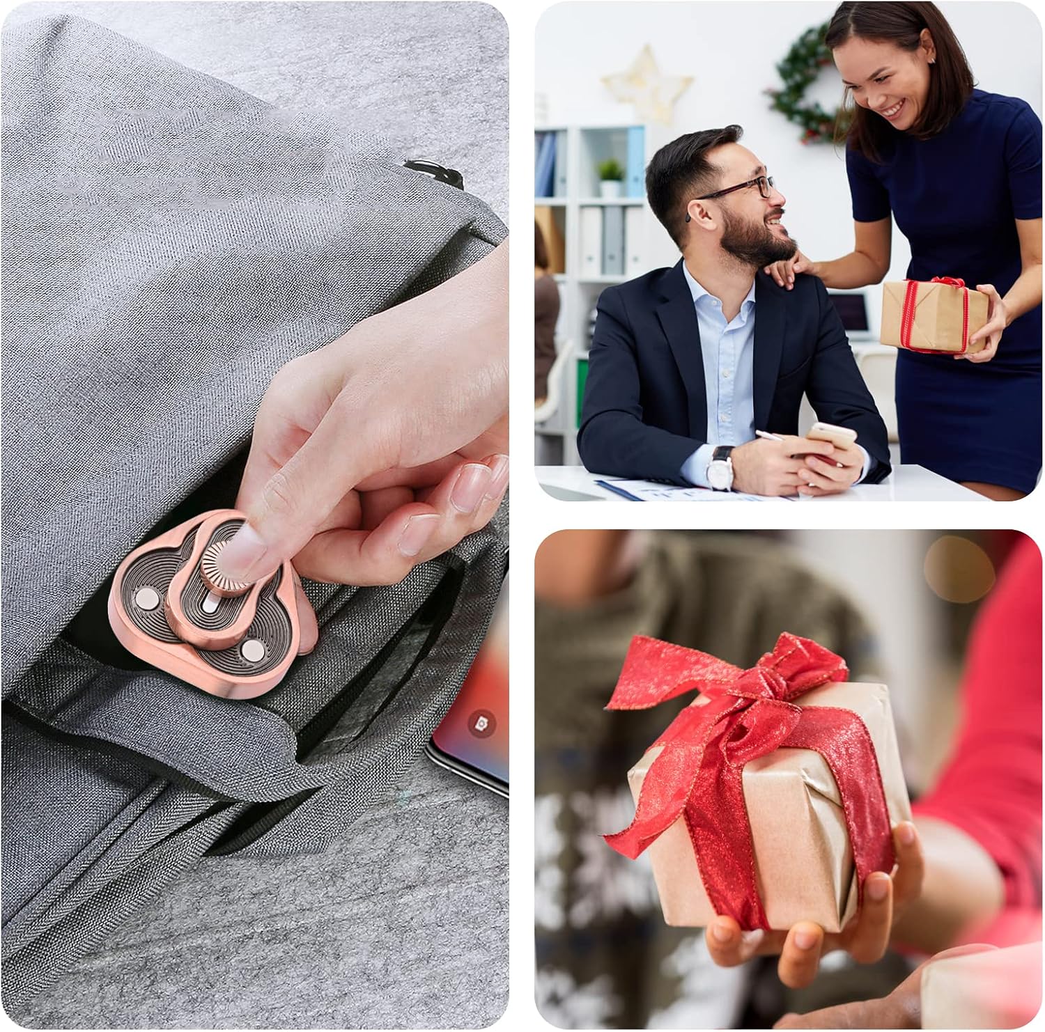 EDC Metal Fidget Slider Toys- Stress Relief EDC Fidget Slider Casual Metal Adult's Hand Toys Office Desk Toys Gifts Stress Toys for Adults(TR)