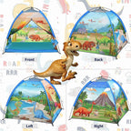 Kids Play Tents,the World of Dinosaurs Tents for Kids Indoor/Outdoor fun, Dinosaurs Dome Playhouse for Boys & Girls,Durable and Breathable Premium Material, Perfect Kid’s Gift- 47" x 47" x 43"