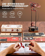 ROKR 3D Wooden Puzzles for Adults,Gravity Swing Model kit, 163Piece 3D Puzzles for Adults