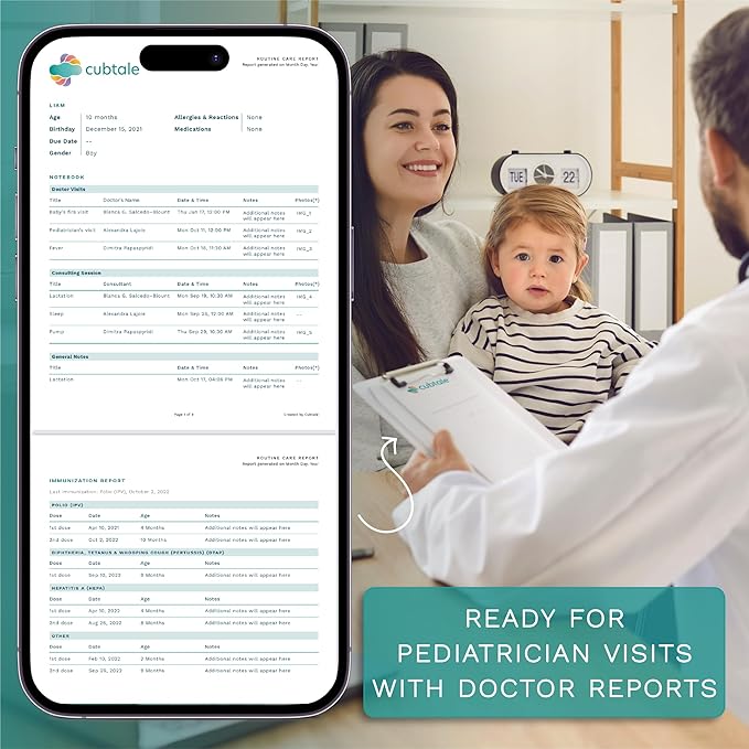 Smart Sleep Tracker - Sleep Cub: On-The-Spot One-Press Baby Care Logger, Reminders, Notifications, Routines, Multiple Caregivers, Pediatrician & Expert Support