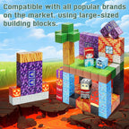 100PCS Magnetic Blocks-1inch -Adventure at Lava World Blocks Set - Magnetic Cubes Building Blocks Toys for Halloween Christmas Birthday Gift - STEM Sensory Toys for 3+ Years Old Girl Boys