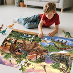 Jumbo Floor Puzzle for Kids,48 Piece Dinosaur Large Jigsaw Puzzles for Toddlers Ages 3-5,Children Learning Preschool Educational Dinosaur Toys,Christmas Birthday Gifts for Boys Girls Ages 4-8