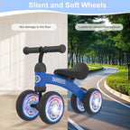 Baby Balance Bike Toys for 12-36 Months Kids Toy Boy and Girls Gifts Toddler Best First Birthday Gift Children Walker No Pedal Infant 4 Wheels Bicycle (Colorful, Blue-Light)