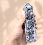 Amazing Gemstone Large Rainbow Moonstone Crystal Towers ~ Natural Healing Crystal Point Obelisk for Reiki Healing and Crystal Grid (5.5" to 6" INCH)