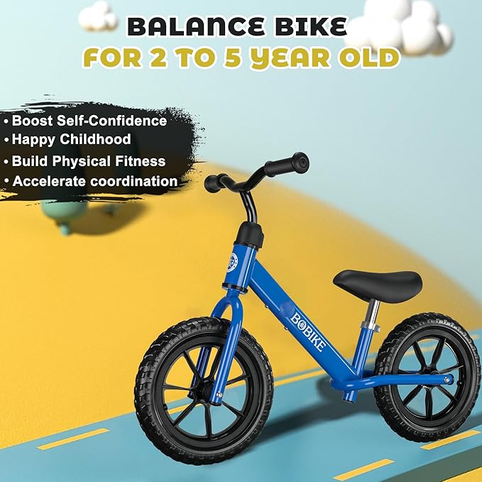 Toddler Balance Bike Toys for 2 to 5 Year Old Girls Boys Adjustable Seat and Handlebar No-Pedal Training Bike Best Gifts for Kids