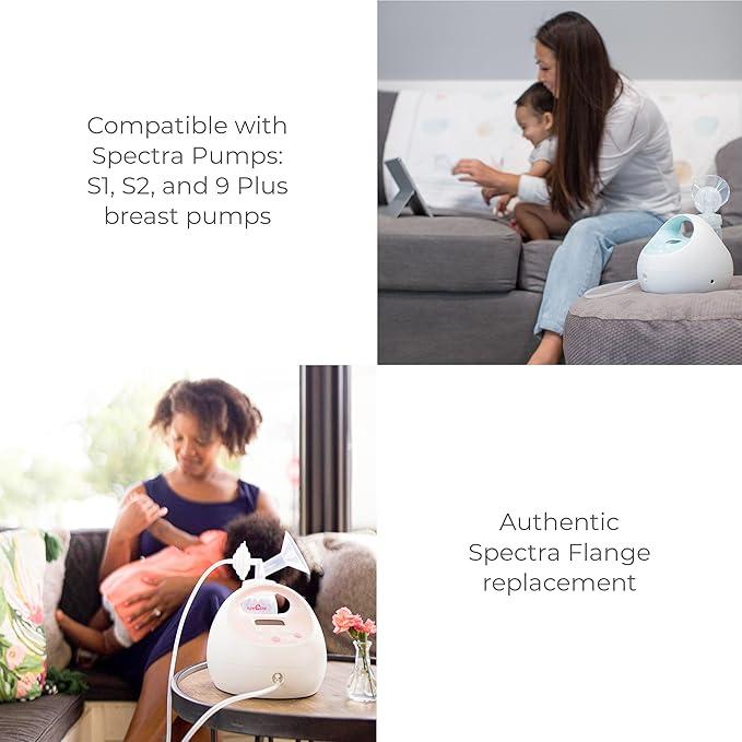 Spectra Baby S1 Plus Premier Rechargeable Breast Pump with Grey Tote Premium Accessory Kit - 24 mm