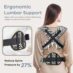 Baby Carrier with Lumbar Support, Cozy Baby Carrier Newborn to Toddler with Adjustable Seat Size, Ergonomic Infant Carrier with 3-Way Carry, Front Facing Toddler Hodler Carrier for Mom & Dad, Zebra