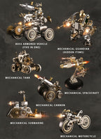 3D Metal Puzzle for Adults, Metal Model kit, Mechanical Armor Puzzle, Adult Brain teasers- The Best Gift for Men (Motorcycle)