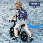 Accmor Toddler Backpack Leash with Anti Lost Wrist Link, Cute Mini Child Walking Harnesses Keep Kids Close Back Pack Rope Tether Rein for Baby Boys (Navy Blue/Dinosaur)
