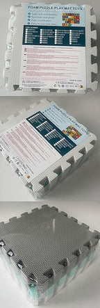 YIMINYUER® 20 Tiles (30cm×30cm×1cm Each Tile) Baby Soft Puzzle Play Mats, Kids Thick EVA Foam Floor, Toddlers & Children's Soft Interlocking Mat R01R03R12G301020