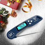 DOQAUS Digital Meat Thermometer, Instant Read Food Thermometers for Cooking, Kitchen Probe with Backlit & Reversible Display, Wide Temperature Range for Turkey, Grill, BBQ, Baking, Bread, Sourdough