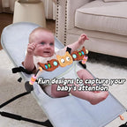 Baby Bouncer Toy Bar Compatible with Baby Bjorn Bouncer Toy Bar for Baby Bouncer, Durable Wooden Bouncer Attachment, Rotatable Infant Sensory Toy