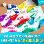 Bamboozled - A Hilariously Fun Bluffing Dice & Card Game. Family-Friendly Party Game for Kids, Teens & Adults. Fast and Easy to Learn