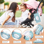 8Pcs Baby Wipes Dispenser, Reusable Baby Wipe Holder Box and Portable Wet Wipes Pouch, Refillable Wipes Pouch Case Container with Lid for Bathroom Baby Nursery Kitchen Office Travel (Blue+Orange)