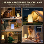 Night Light for Baby Nursery, 13 Colors Changing Touch Dimmable Night Lamp with Timer, Rechargeable Kids Night Light Portable for Bedtime Routine Baby Breastfeeding