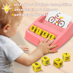 Educational Toys for 3-5 Year Old Girls Gifts, Matching Letter Game Preschool ABC Learning Toys for Kids Ages 4-8 Years, Christmas Birthday Gifts for Toddler Toys Age 2-4