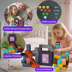 Magnetic Building Blocks Construction Set, Educational STEM Toy (Portal-Theme)