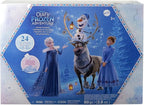 Mattel Disney Frozen Toys, Anna & Elsa Small Doll Advent Calendar with 2 Friend Figures, Moldable Sand & 24 Play Pieces, Inspired by Olaf’s Frozen Adventure