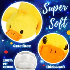 Glow Guards 12'' Musical Light Up Yellow Duck Stuffed Animal LED Glowing Singing Soft Plush Toy Pillow Night Lullaby Holiday Birthday Children's Day Gifts for Toddler Kids