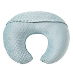 Nursing Pillow and Positioner, Breastfeeding, Bottle Feeding, Baby Sitting Support with Removable Ultra Soft Cover, Tummy Time Support for Baby Boys and Girls (Cloud Blue)