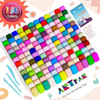 A‌RTPAR Air Dry Clay 156 Colors,Modeling Magic Clay for Kids Bulk Kit, Soft & Non Sticky,Non-Toxic Art and Crafts Supplies for Classroom Projects, Creative Toys Family Party Games for Boys & Girls