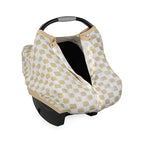 Little Unicorn Breathable Car Seat Canopy | Magnetic Closure Cover & Universal Fit | Protection & Privacy for Baby (Adobe Checker)