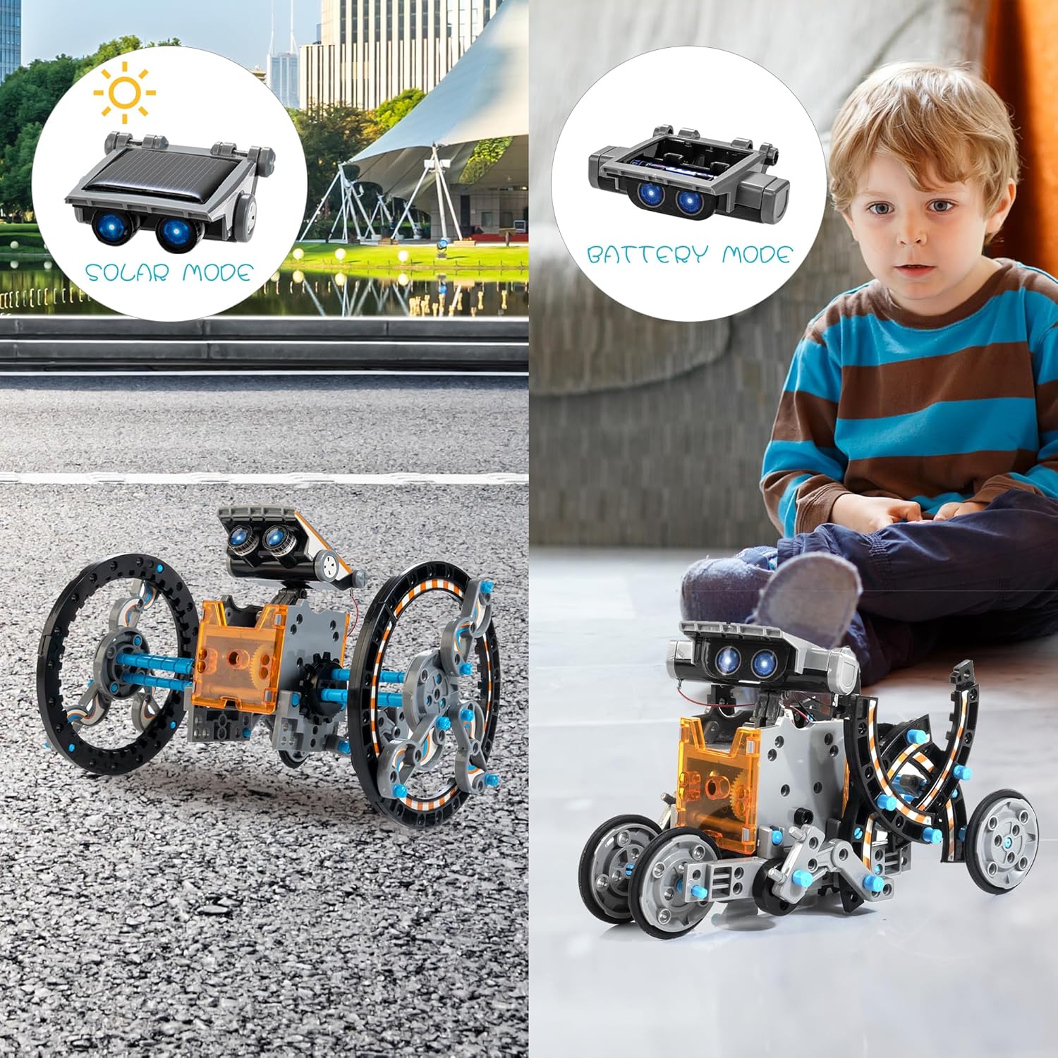 14-in-1 Solar Robot Kit for Kids, Stem Projects for Kids Age 8-12, Educational STEM Science Toy, DIY Solar Power Building Kit, Robotic Set Toys Gift for Boys Girls 8 9 10 11 12 Years Old