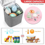 Accmor Breastmilk Cooler Bag, Baby Bottle Cooler Bags, Insulated Tote Bags On The Go, Fits 4 Large 8oz Bottles, for Nursing Mom Daycare Travel