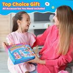 Funtopia Sewing Kit for Kids, 10 Easy DIY Projects of Stuffed Animal with Guiding Book, Beginners Sewing Toys and Birthday Gift for Girls Boys, Felt Arts and Crafts for Kids Ages 5-8 8-12