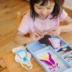Melissa & Doug Disney Belle Magnetic Dress-Up Wooden Doll Pretend Play Set (30+ pcs)