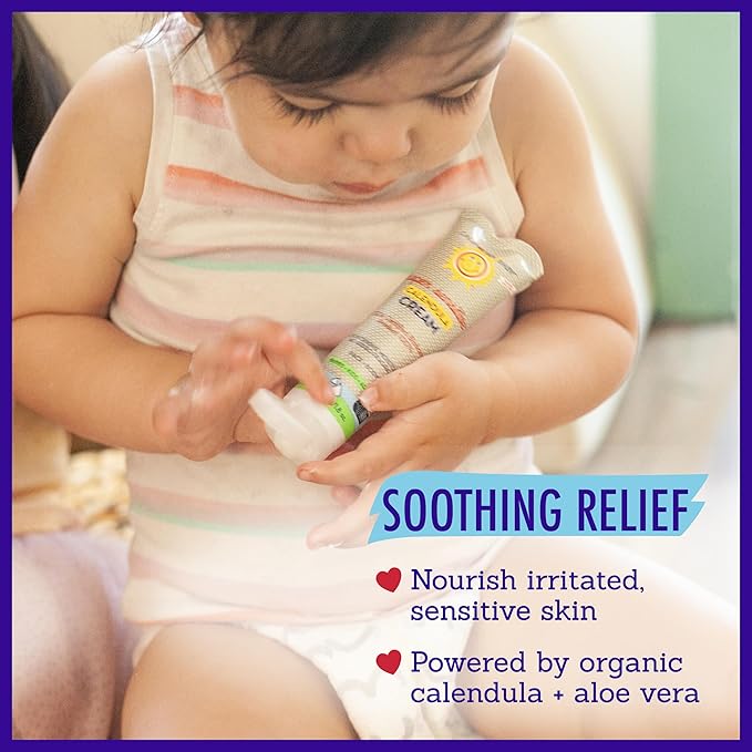 California Baby Calendula Cream (Unscented) | 100% Plant-Based Moisturizer | Soothing Unscented Baby Lotion | Hypoallergenic Lotion | 1.8 oz / 51g