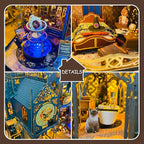 DIY Miniature Dollhouse Kit, Mini House Building Kit for Adults, Tiny House Making Kits with LED Light, Hobby Craft Christmas Decorations Birthday Gifts for Adults (Magic Castle)