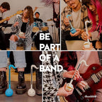 Otamatone Japanese Electronic Musical Instrument Portable Music Synthesizer from Japan by Maywa Denki Studio, Award Winning, Educational Fun Gift for Children, Teens & Adults - Blue