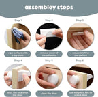 MATANA 20 Pack Magnetic Cabinet Locks Baby Proofing (20 Locks + 4 Keys) Adhesive Easy Installation, No Drilling Child Proof Cabinet Locks Magnetic Drawer Locks