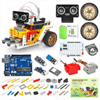 OSOYOO Building Block Robot car kit for Arduino as STEM Toy Gift for Kids Teenagers Adults to Learn Program Electronic Circuits, WiFi IOT Mechanical