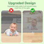 Retractable Baby Gate, Extra Wide Safety Kids or Pets Gate, 33” Tall, Extends to 71” Wide, Mesh Safety Dog Gate for Stairs, Indoor, Outdoor, Doorways, Hallways(33”x71”- Grey)