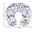 Purple Floral Wisteria Nursing Pillow Cover, Nursing Pillowcase Set for Baby boy or Baby Girl, Nursing Pillow slipcover Cushion Cover, Soft Fabric for snuggling Baby, Suitable for Nursing Pillows