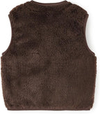 Baby Boys Girls Fleece Vest Zip Up Cute Bear Jackets Fuzzy Fall Winter Warm Clothes Newborn Outwear for Toddler Infant