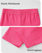 Witwot 3 Pack Baby Girls Leggings Toddler Kids Soft Cotton Pants Size 18M-5T