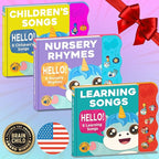 Learning Songs: Musical Toys & Interactive Sound Book for Toddlers 1-3, Baby’s First Year Music Book Gift, Singing Book for 1 Year Old Toddler & Kids, Nursery Rhymes Musical Books for Baby & Children